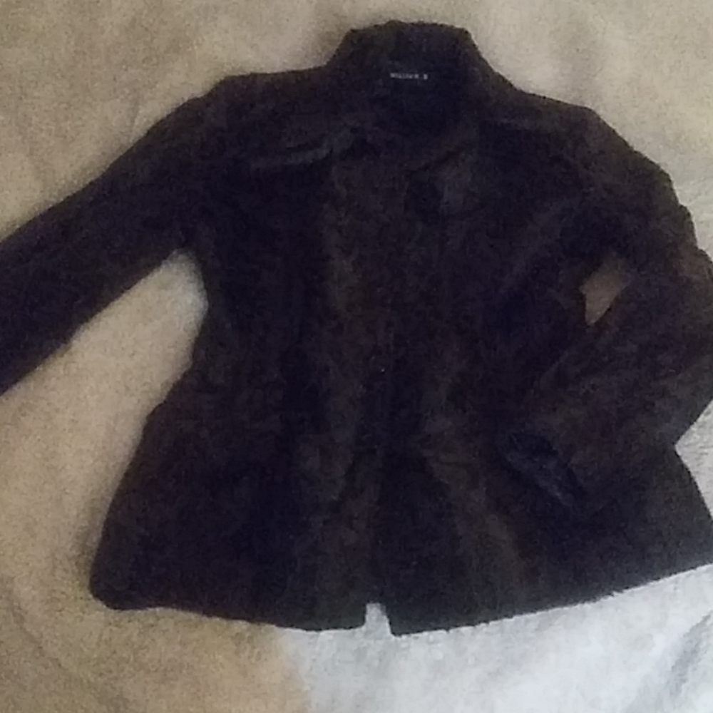 William B faux fur jacket